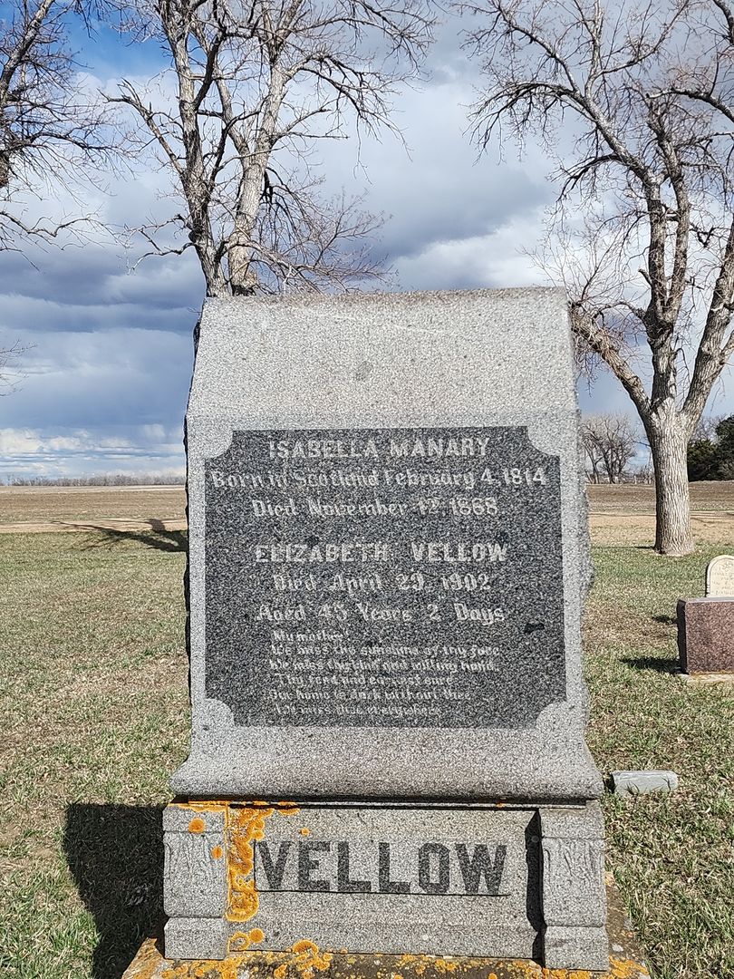 Isabella "Della" Manary's grave. Photo 1