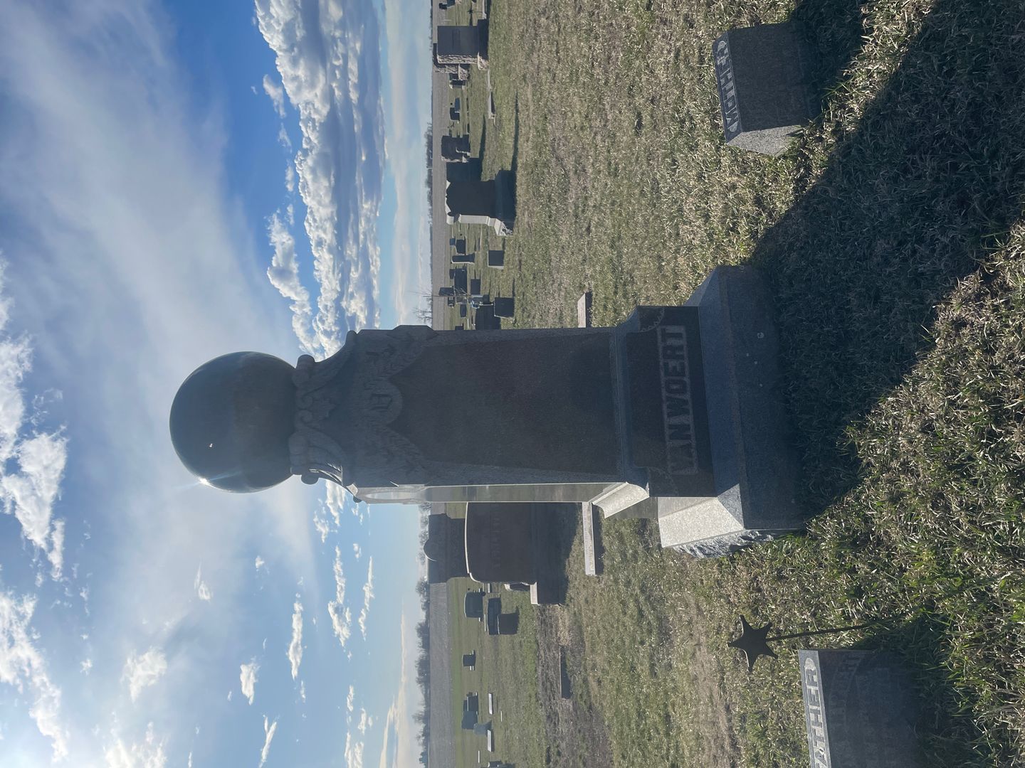 Maria Jerusha Nourse Van Woert's grave. Photo 1