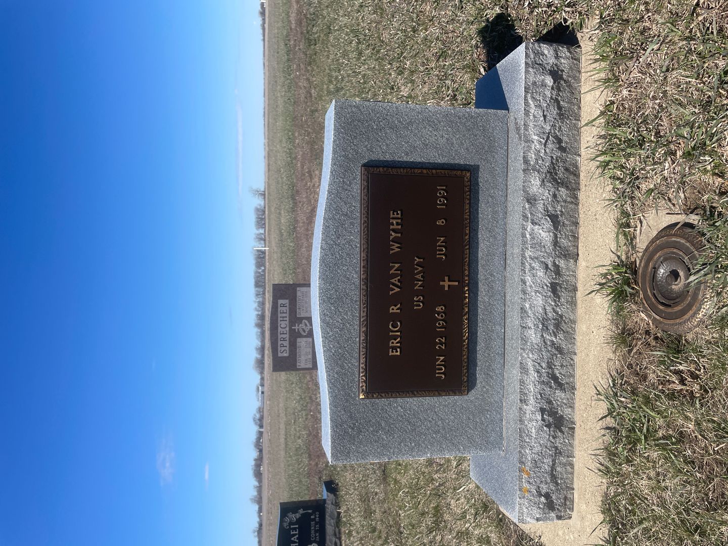 Eric R. Van Wyhe's grave. Photo 1