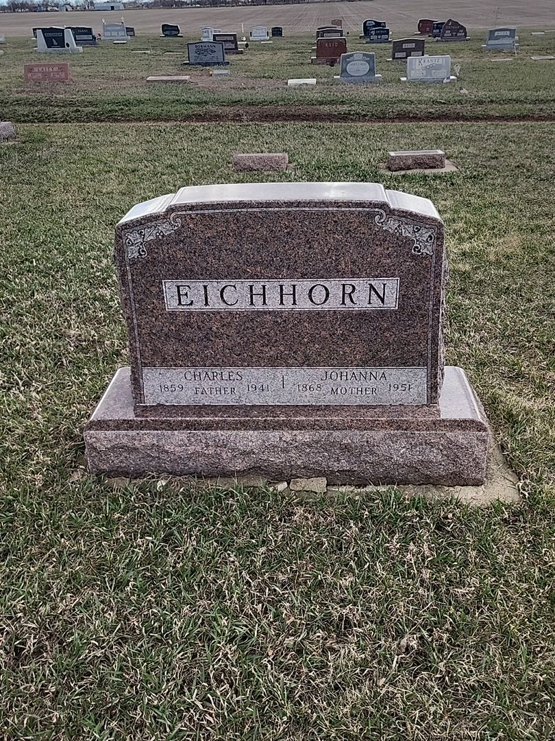 Charles Eichhorn's grave. Photo 1