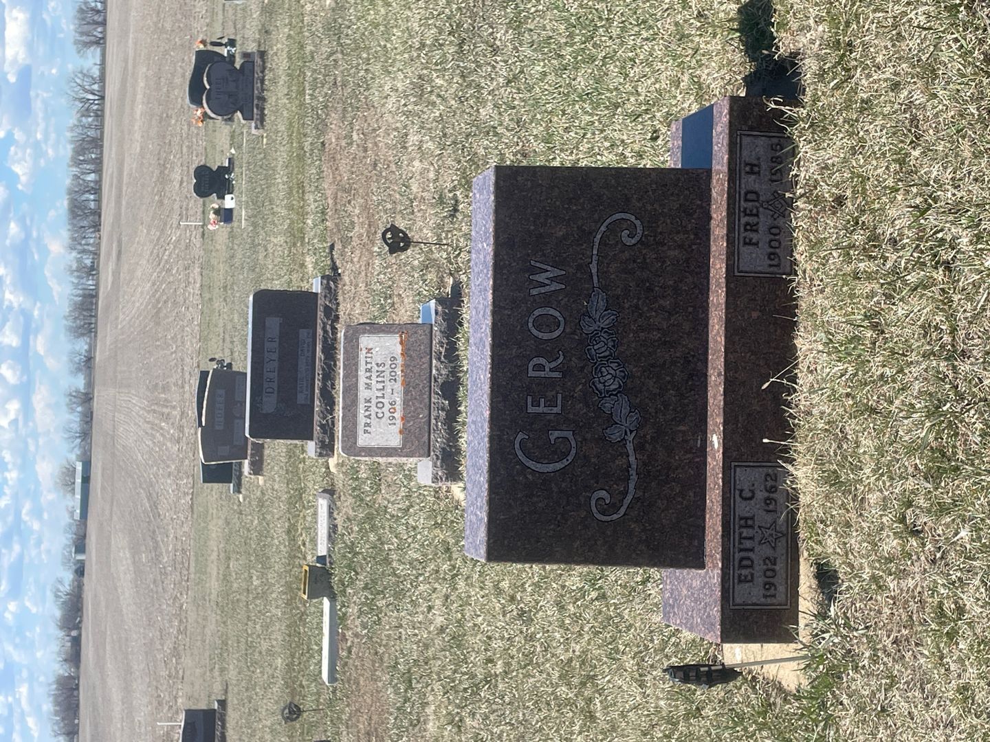 Fred H. Gerow's grave. Photo 1