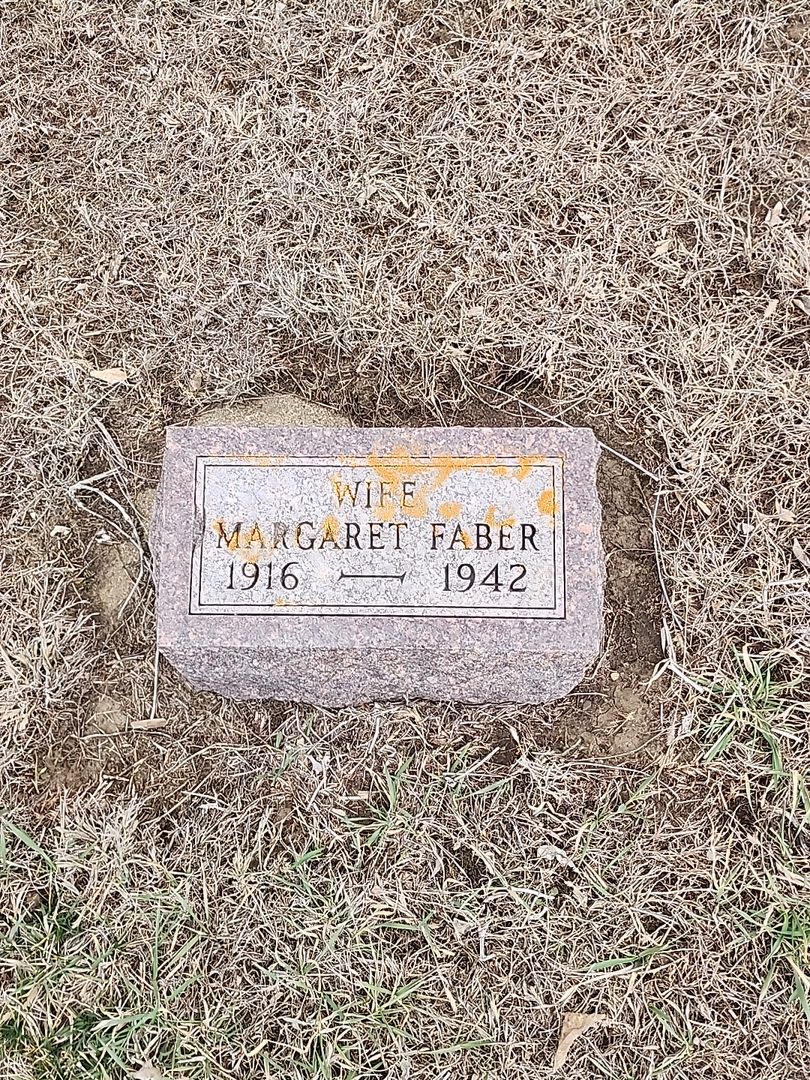 Margaret Faber's grave. Photo 1