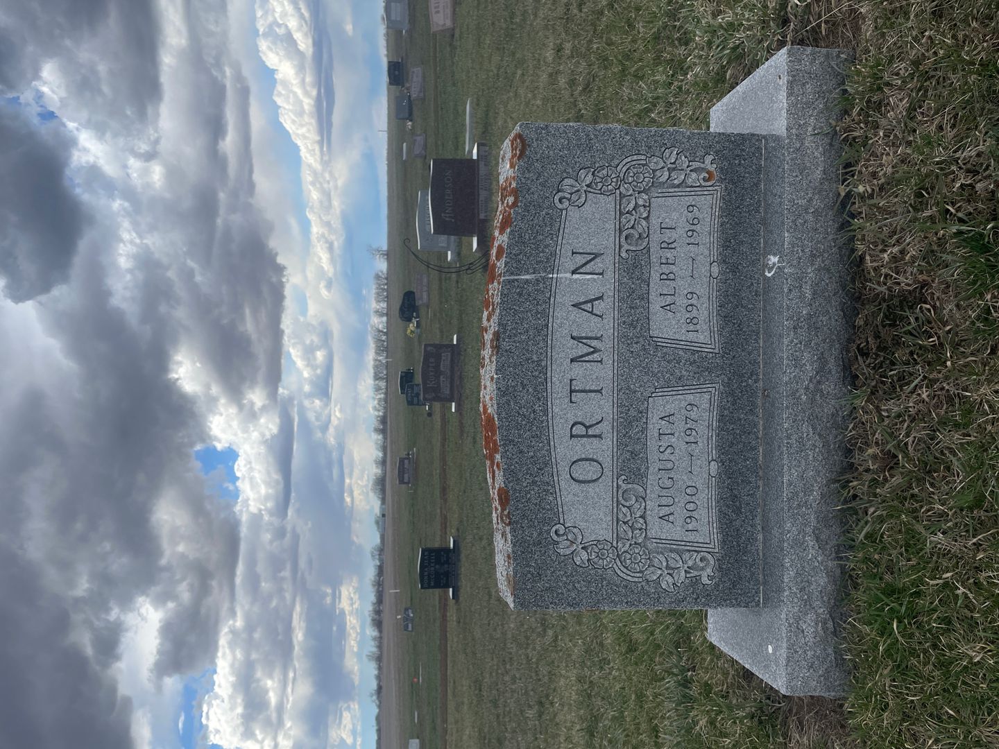 Albert S. Ortman's grave. Photo 1