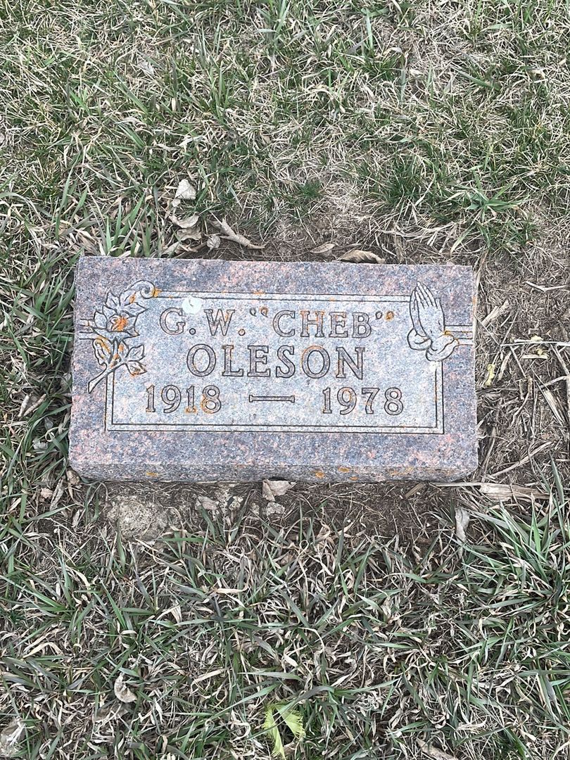 Genevieve W. "Cheb" Oleson's grave. Photo 1