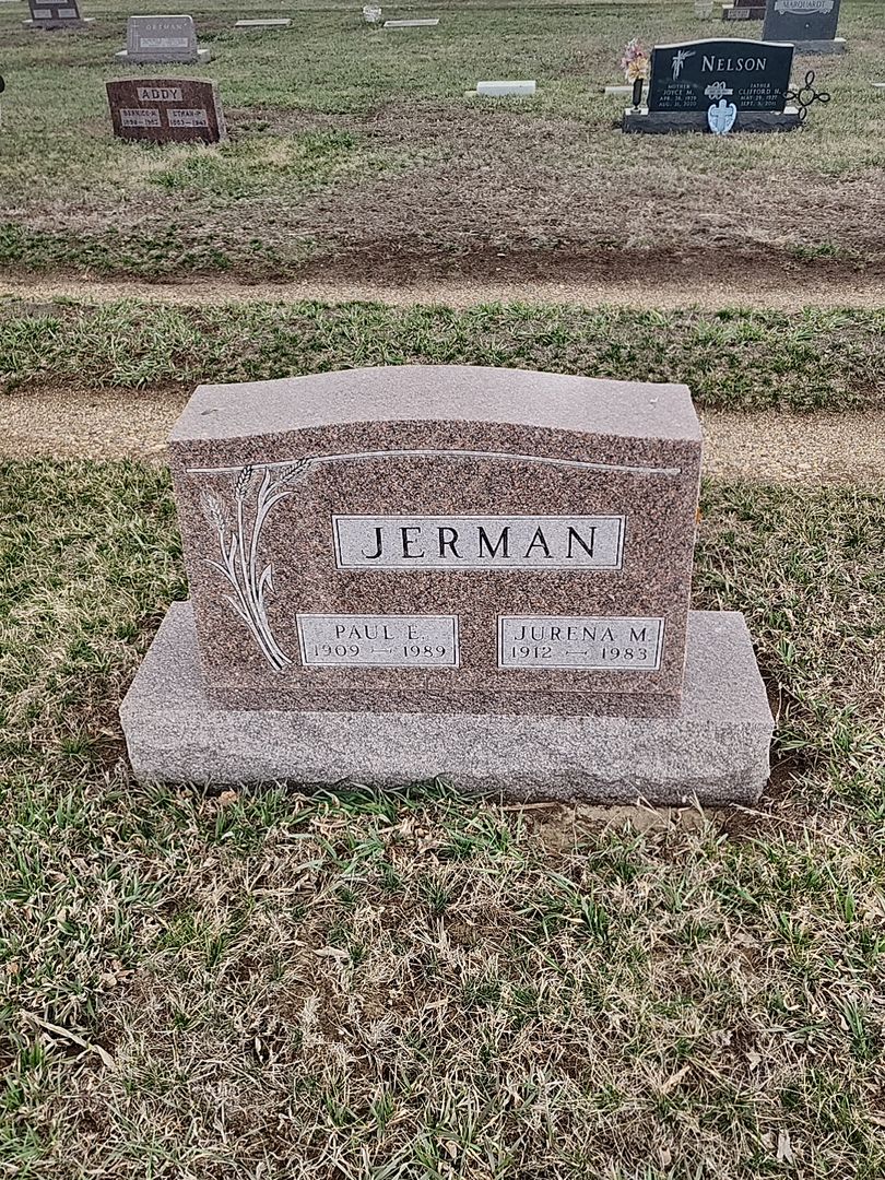Paul E. Jerman's grave. Photo 1
