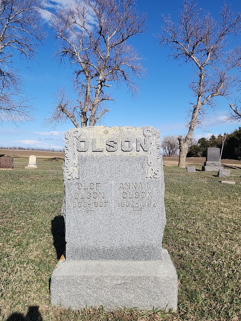 Olof Olson's grave. Photo 1