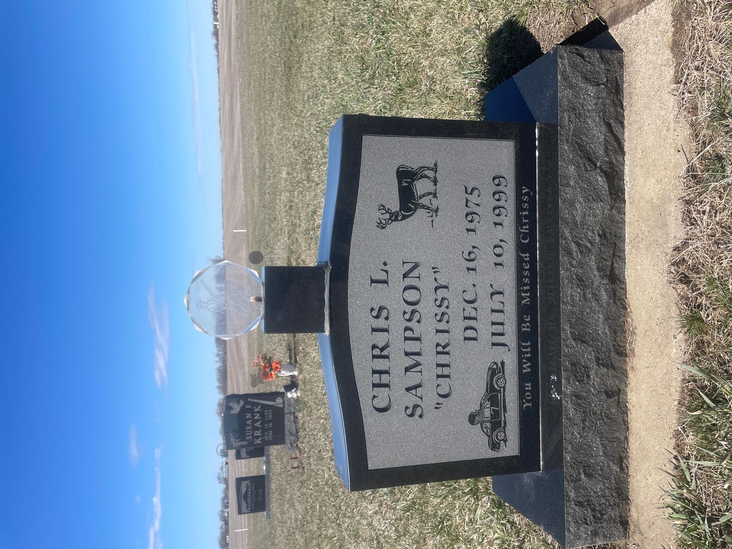 Christopher L. "Chrissy" Sampson's grave. Photo 1