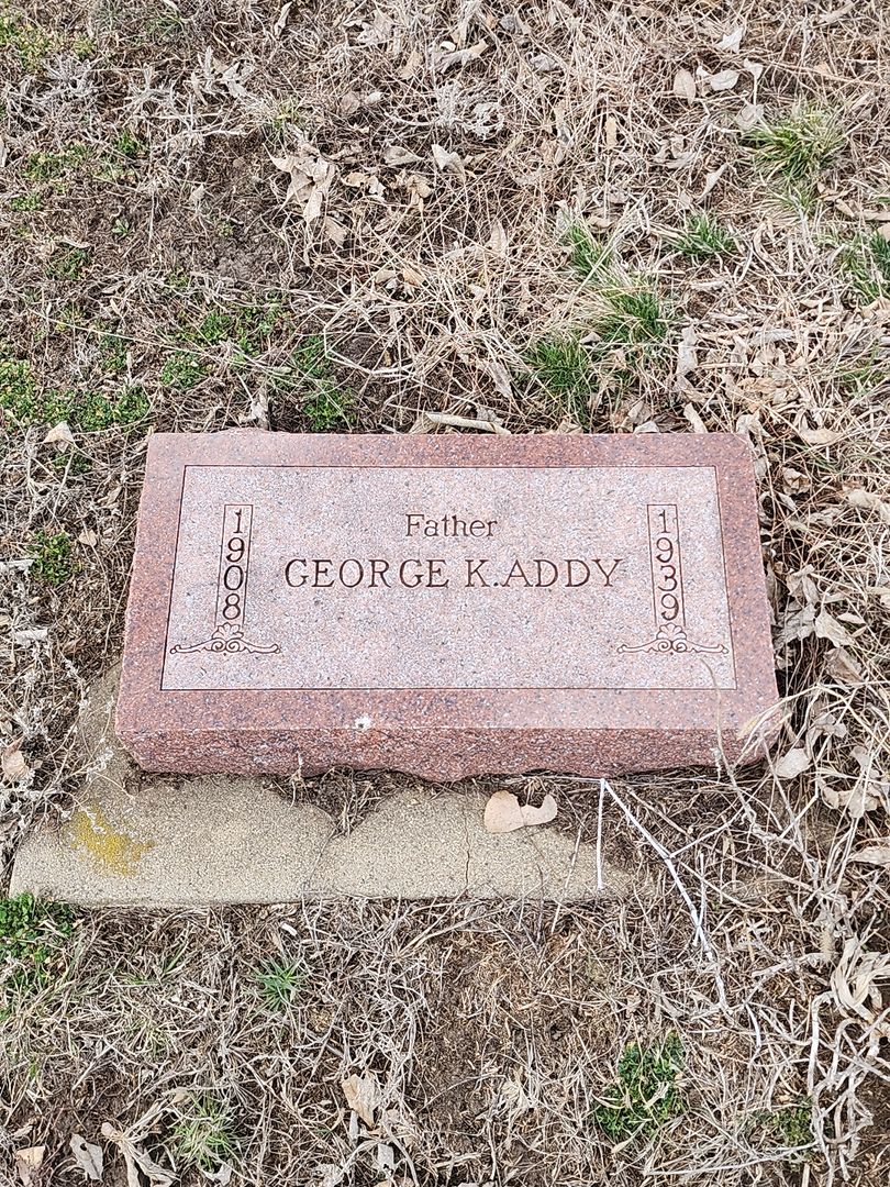 George Knox Addy's grave. Photo 1