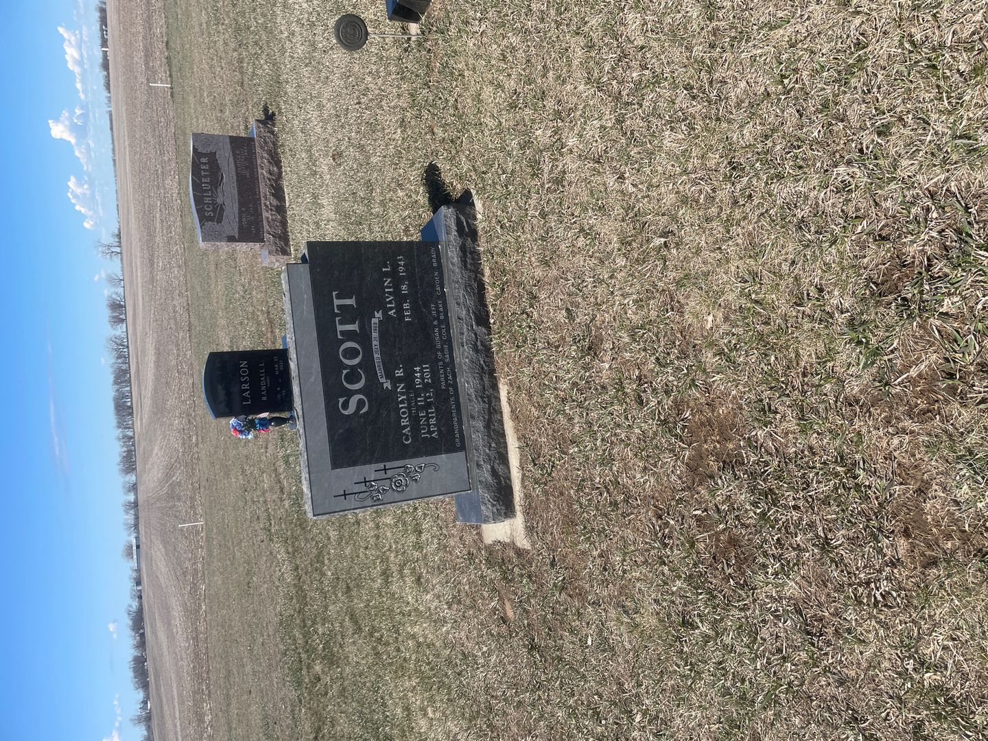 Carolyn Rae Hage Scott's grave. Photo 1
