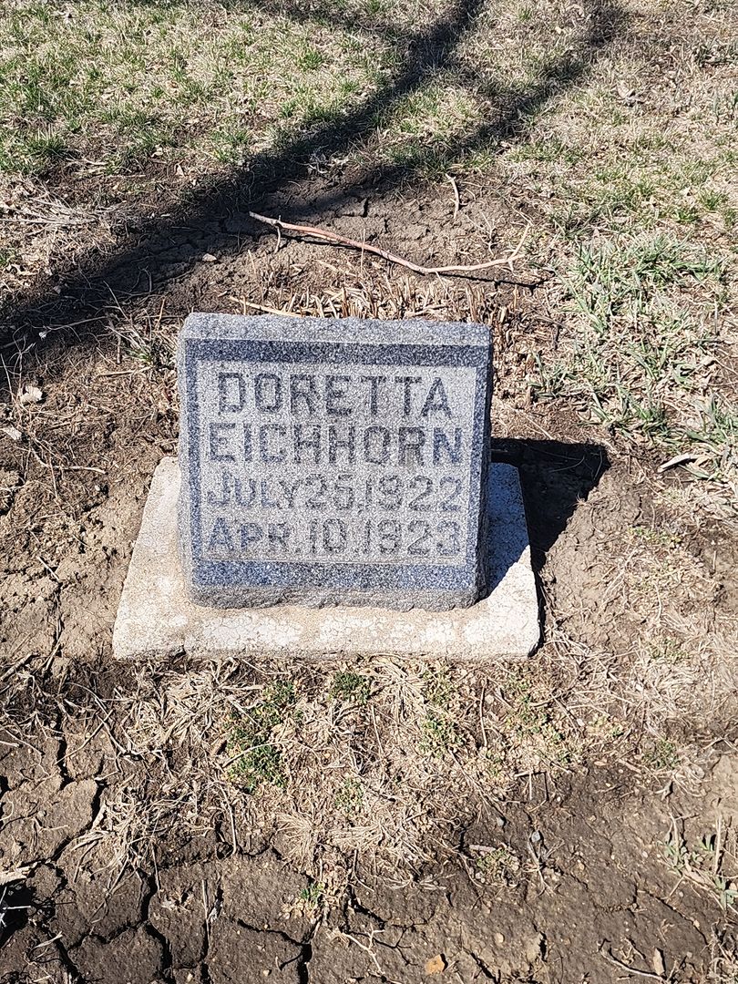 Doretta Phyllis Eichhorn's grave. Photo 1