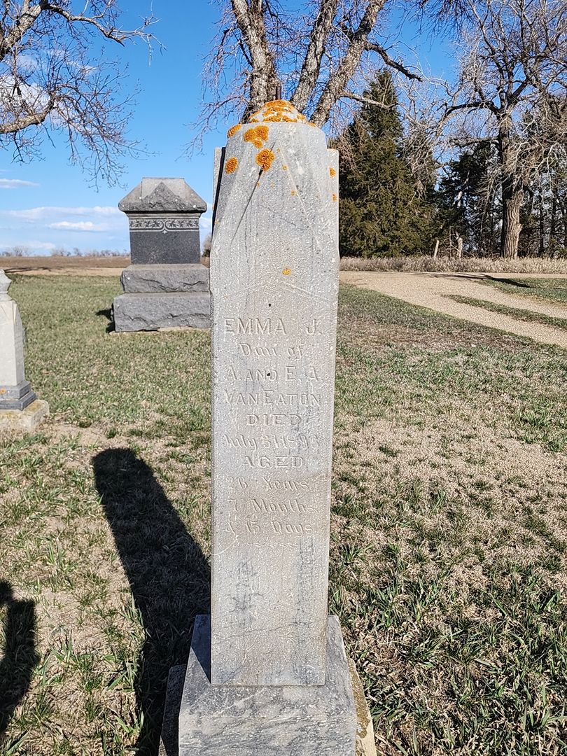 Emma J. VanEaton's grave. Photo 1