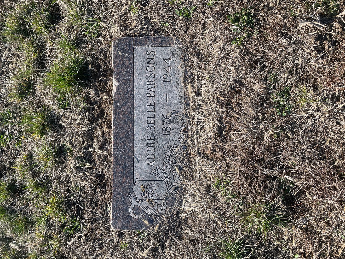 Addie Belle Tarrell Parsons's grave. Photo 1